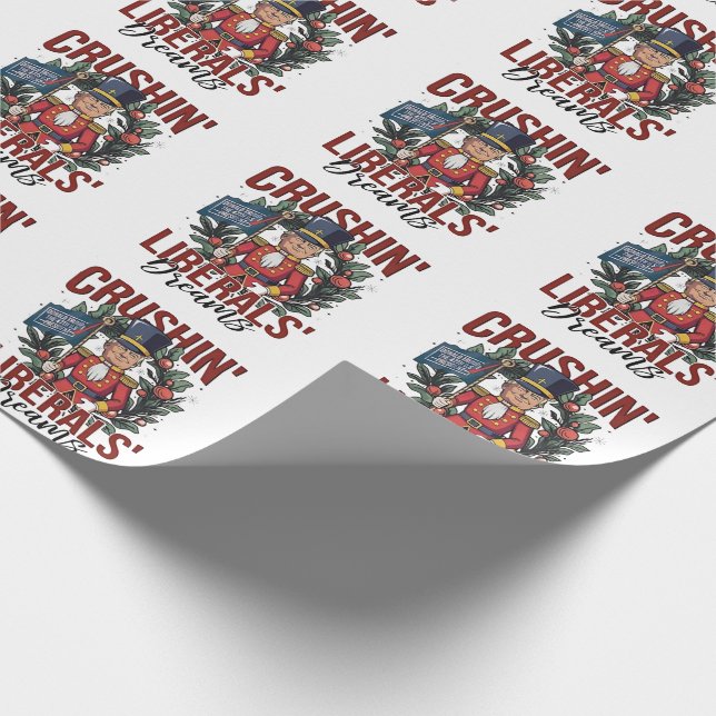 Papel De Presente Esmagando Sonhos de Liberais Nutcracker de Natal T (Ponta)