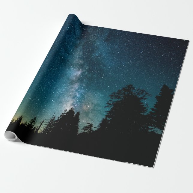 Papel De Presente Espaço bonito (Desenrolado)