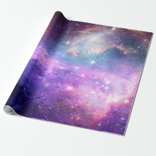 Papel De Presente Espaço colorido, surreal, mágico com o homem