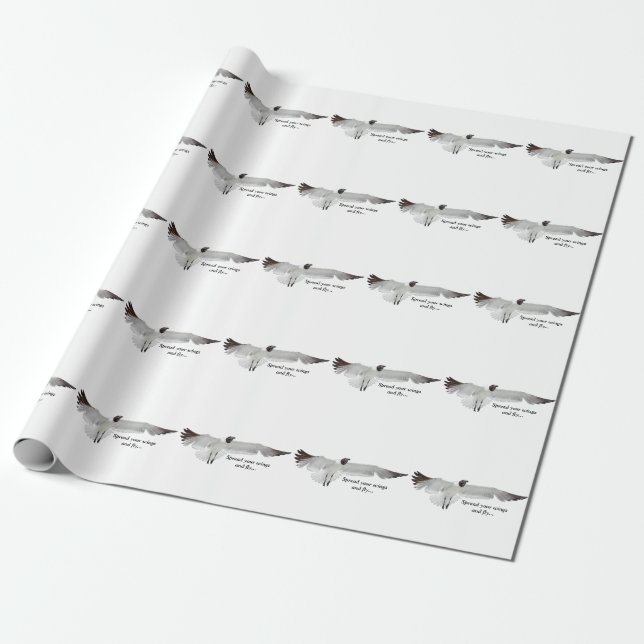 Papel De Presente Espalhar Aquelas Asas (Desenrolado)