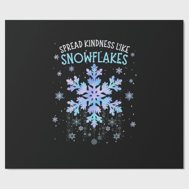 Papel De Presente Espalhar gentileza Como Flocos de Neve Professora  (Aberto)