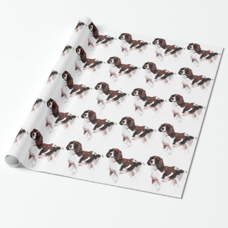 Papel De Presente Espanhol de Springer castanho e branco