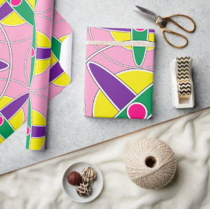 Papel De Presente Espelhamento geométrico