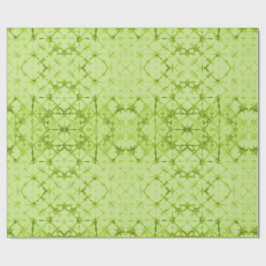 Papel De Presente Espelho de Cartomante Xadrez Carta Verde-Amarelo