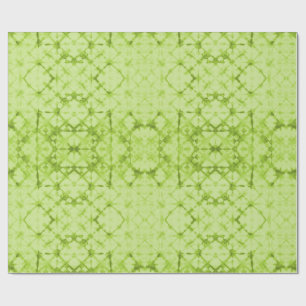 Papel De Presente Espelho de Cartomante Xadrez Carta Verde-Amarelo