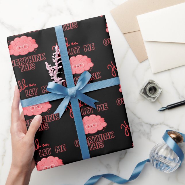 Papel De Presente Espere, Deixe-Me Pensar Sobre Isso (Presentear)