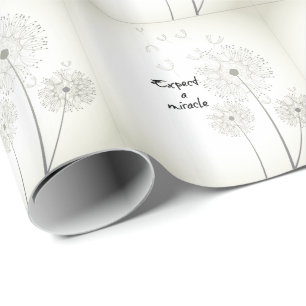 Papel De Presente Espere um milagre inspirado