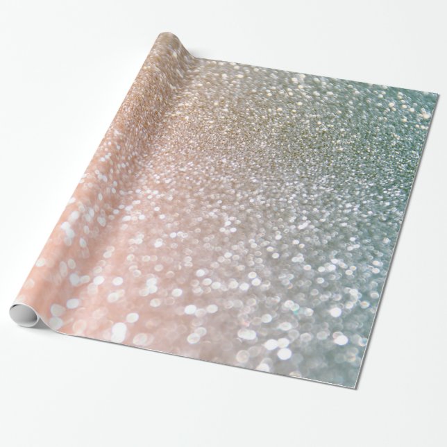 Papel De Presente Espessura e Cinza brilho de brilho (Desenrolado)