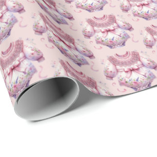 Papel De Presente Espetáculo com roupa interior para raparigas bonit