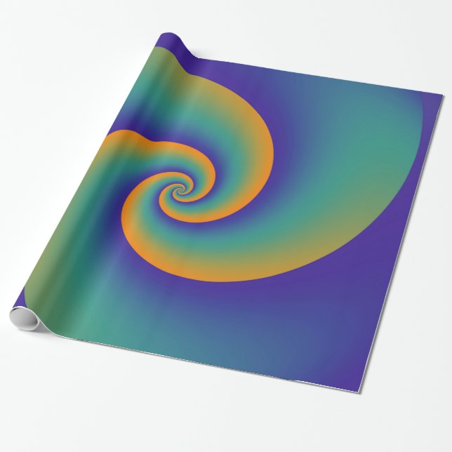 Papel De Presente Espirais em Segundo Plano abstrato soft V (Desenrolado)