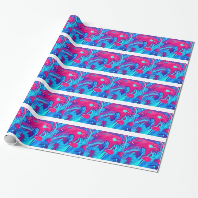 Papel De Presente espiral de vício (Desenrolado)