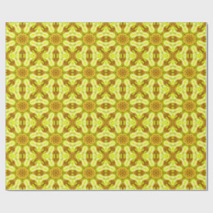 Papel De Presente Espírito do padrão abstrato de folhagem solar