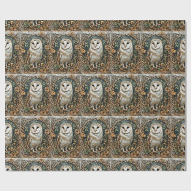 Papel De Presente Espírito Natural da Frama Celta da Floresta Celta  (Aberto)