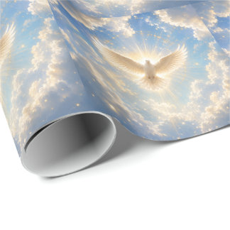 Papel De Presente Espírito Santo Pombo Celestial / Holy Spirit Heave
