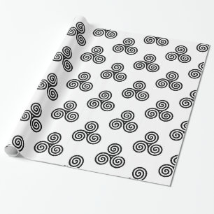 Papel De Presente Espíritos Negros Triplos Thunder_Cove