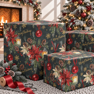 Papel De Presente Esplendor Glossy de Natal