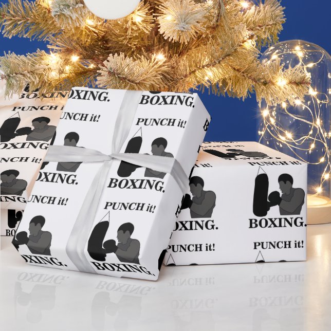Papel De Presente Esporte de Boxe Dê um Soco  (Feriados)