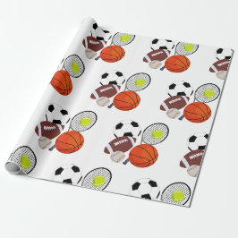 Papel De Presente Esportes - Bolas Atletivas