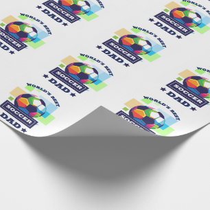 Papel De Presente Esportes coloridos para dias de os pais de texto d