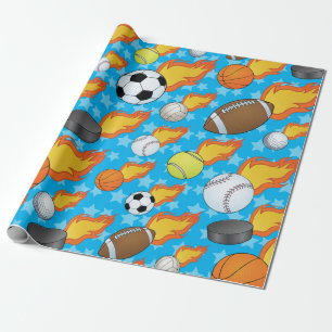 Papel De Presente Esportes de sinalização personalizáveis