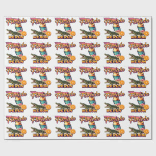Papel De Presente Esportes Florida We Run Sunset Alligator Flamingo