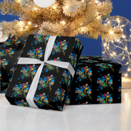 Papel De Presente Esportes Pintball Warriors Paint Splatter