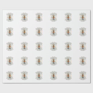 Papel De Presente Esquadrão de Guloseimas de Halloween de Cachorro