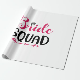 Papel De Presente Esquadrão de Noiva de Casamento