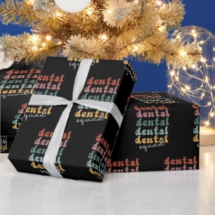 Papel De Presente Esquadrão dentário retrô Equipe dentária Funci