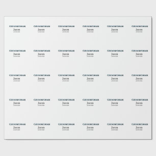 Papel De Presente Esquadrão do noivo padrinho despedida de solteira 