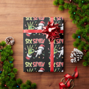 Papel De Presente Esqueleto 6 7 Natal Seis Sete Meme Xmas