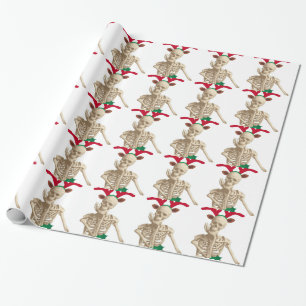 Papel De Presente esqueleto pesadelo natal