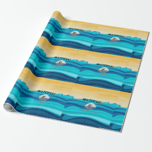 Papel De Presente Esqui de água SUPERIOR