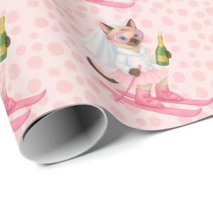 Papel De Presente Esqui para festa de despedida de solteira amantes