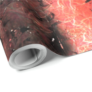Papel De Presente Esquisita textura coral avermelhado amassado