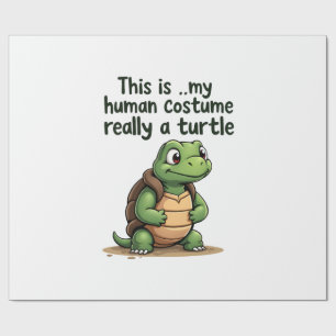 Papel De Presente Esta É Minha Fantasia De Humano Na Verdade Sou Uma