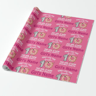 Papel De Presente Esta Garota Agora Tem Dois Dígitos Bolinho de Aniv
