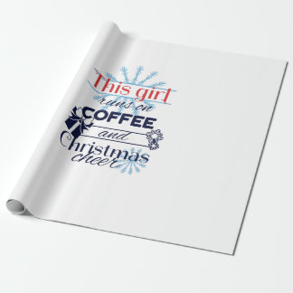 Papel De Presente Esta garota corre no café e na torcida de Natal