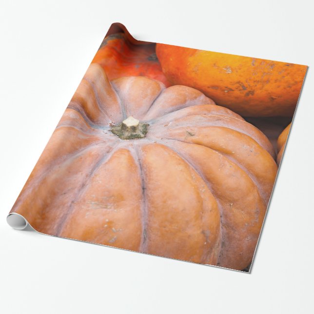 Papel De Presente Estação Pumpkin (Desenrolado)