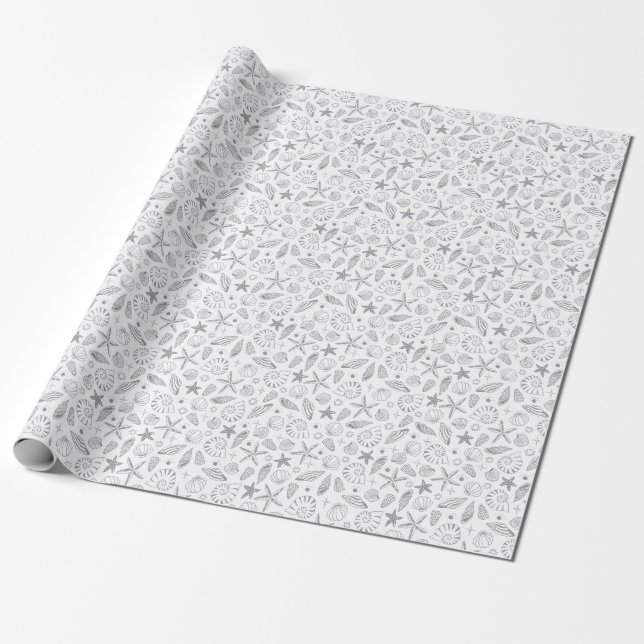 Papel De Presente Estado Tropical de Espírito, Todo o Ano (Desenrolado)