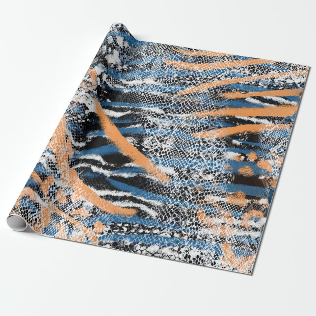 Papel De Presente Estampa de Animal Selvagem (Desenrolado)