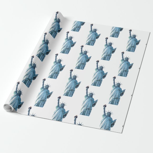 Papel De Presente Estátua da liberdade (Desenrolado)