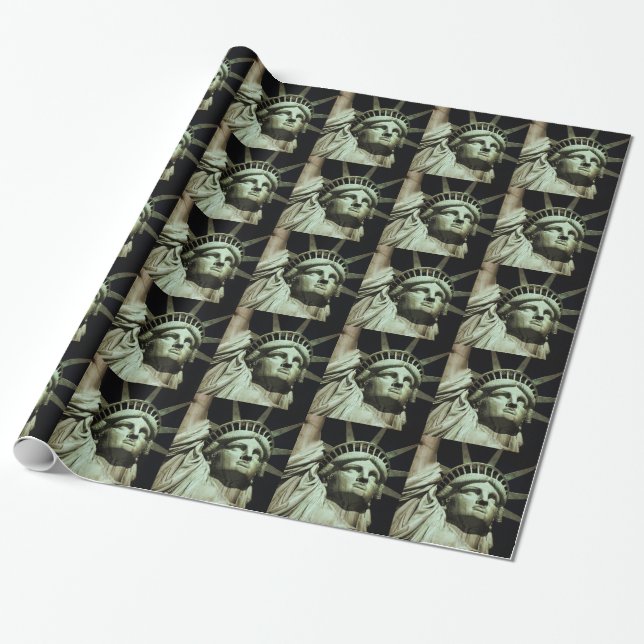 Papel De Presente Estátua da Liberdade (Desenrolado)