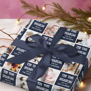 Papel De Presente Este é o presente de Natal da Grade de Fotos da Fe