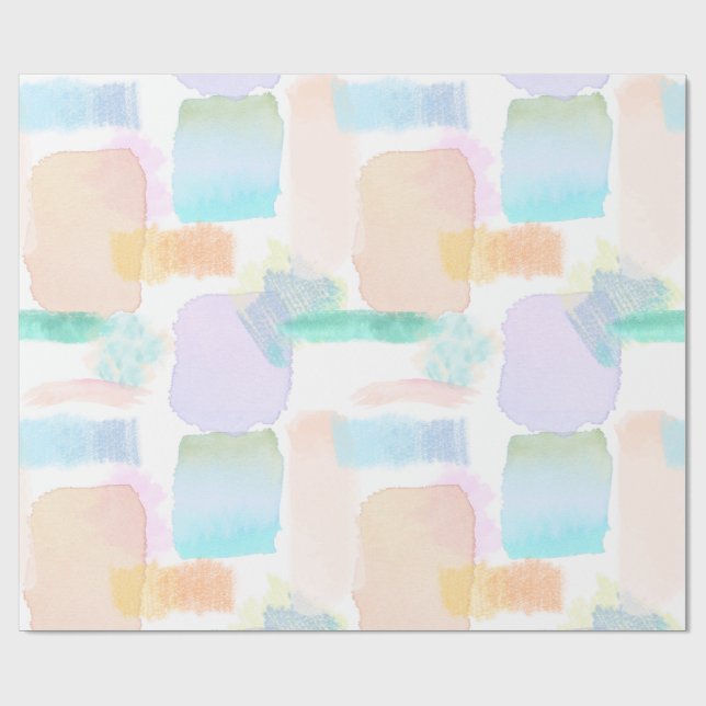 Papel De Presente Estilo Aquarela (Aberto)