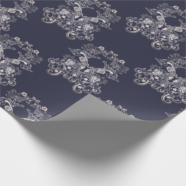 Papel De Presente Estilo Barroco Retrorretro (Ponta)