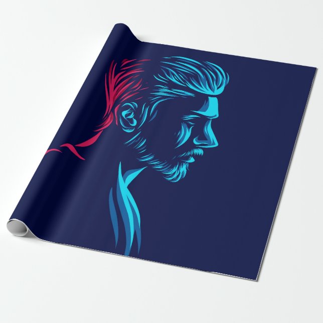 Papel De Presente Estilo de cabelo Pompadour (Desenrolado)
