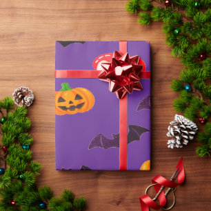 Papel De Presente Estilo de Halloween Elegante de Drácula Gótica Mín