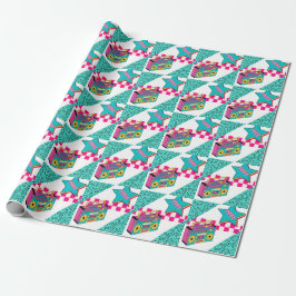 Papel De Presente Estilo de Vintage Estéreo 1994