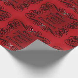 Papel De Presente Estilo do gótico alegre pouco Natal